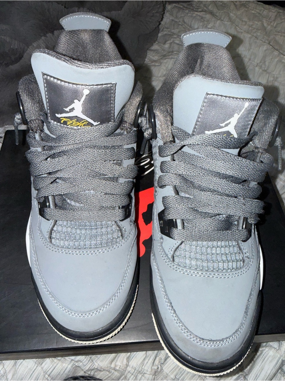 Jordan 4 Cool Grey size 6Y - Picture 3 of 5